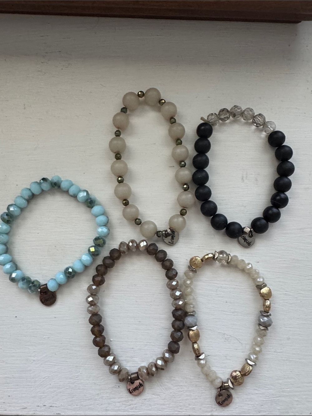 Erimish Handmade Beaded Stretch Bracelet - Assorted Colors